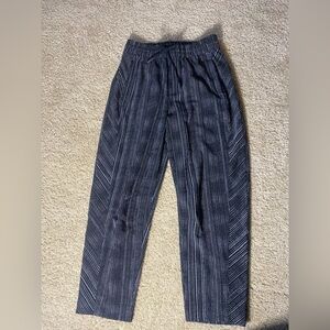 Athleta Black and White Striped Women's Pants